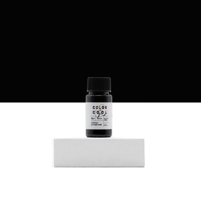 Acrylic Leather Paint Black - 1 oz (30 ml)