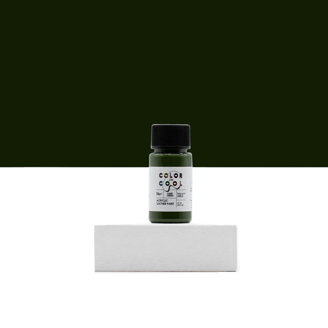 Acrylic Leather Paint Dark Green - 1 oz (30 ml)