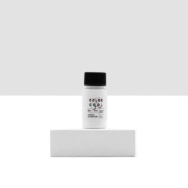 Acrylic Leather Paint White - 1 oz (30 ml)